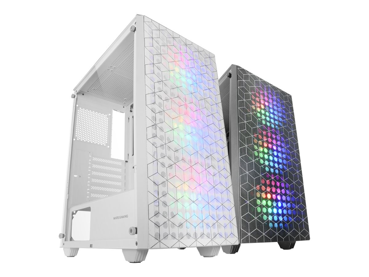 Caixa PC MARS GAMING MC-MAG ATX Vidro Temperado 3 FRGB Branco