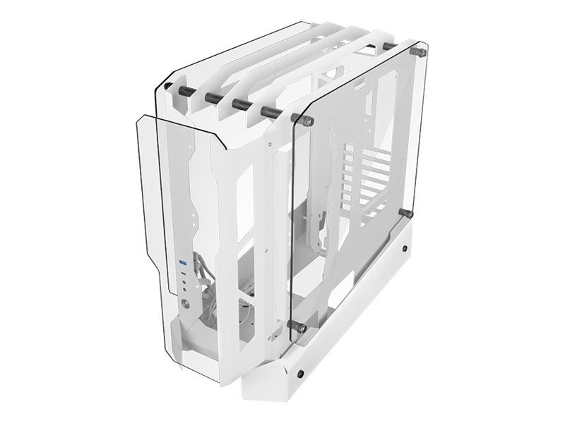 Caixa Mars Gaming MC-EDGE ATX Vidro Temperado Branco