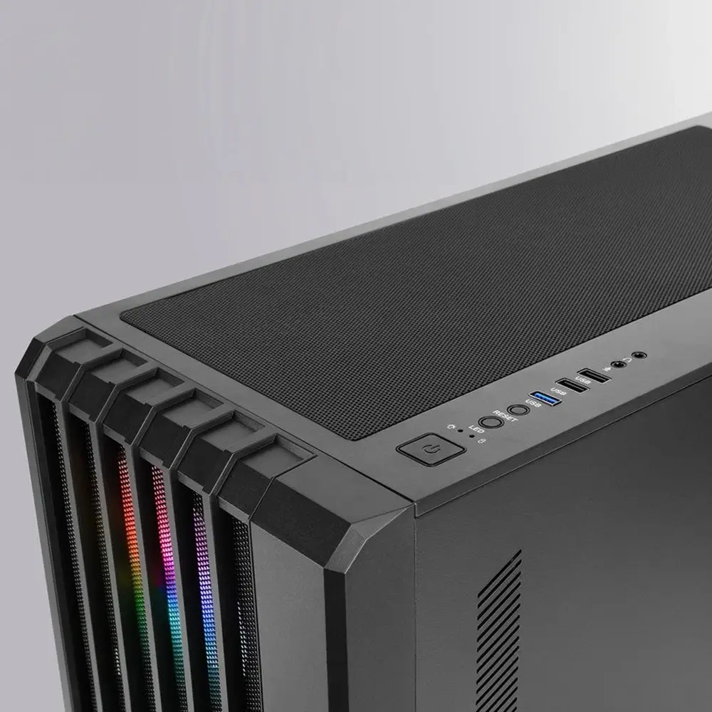 Caixa ATX Gaming MARS GAMING MC-VAULT Vidro Temperado Preto - Imagem 5