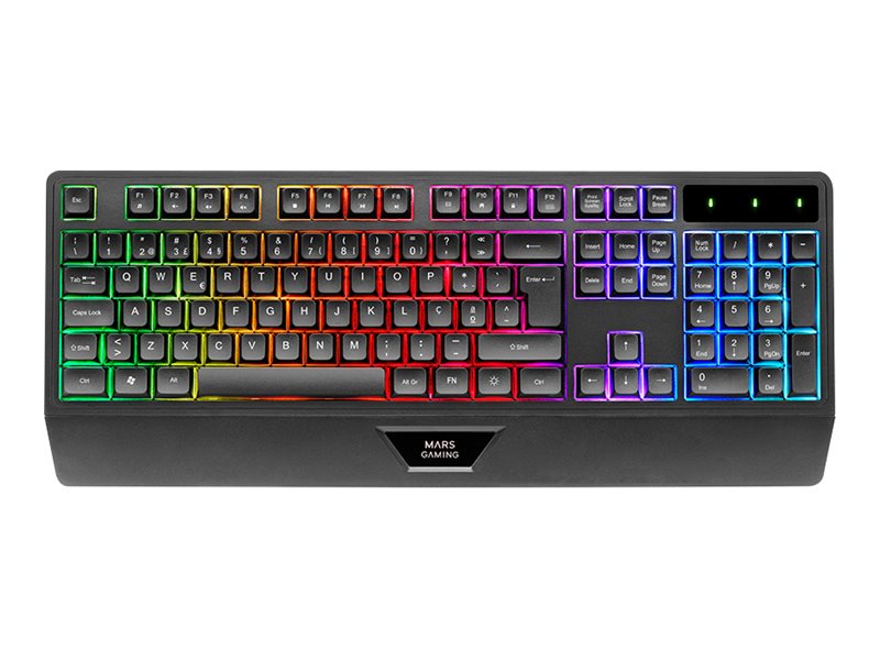 Teclado MARS GAMING MK124 Full Size Português H-Mech Iluminado Preto - Imagem 2