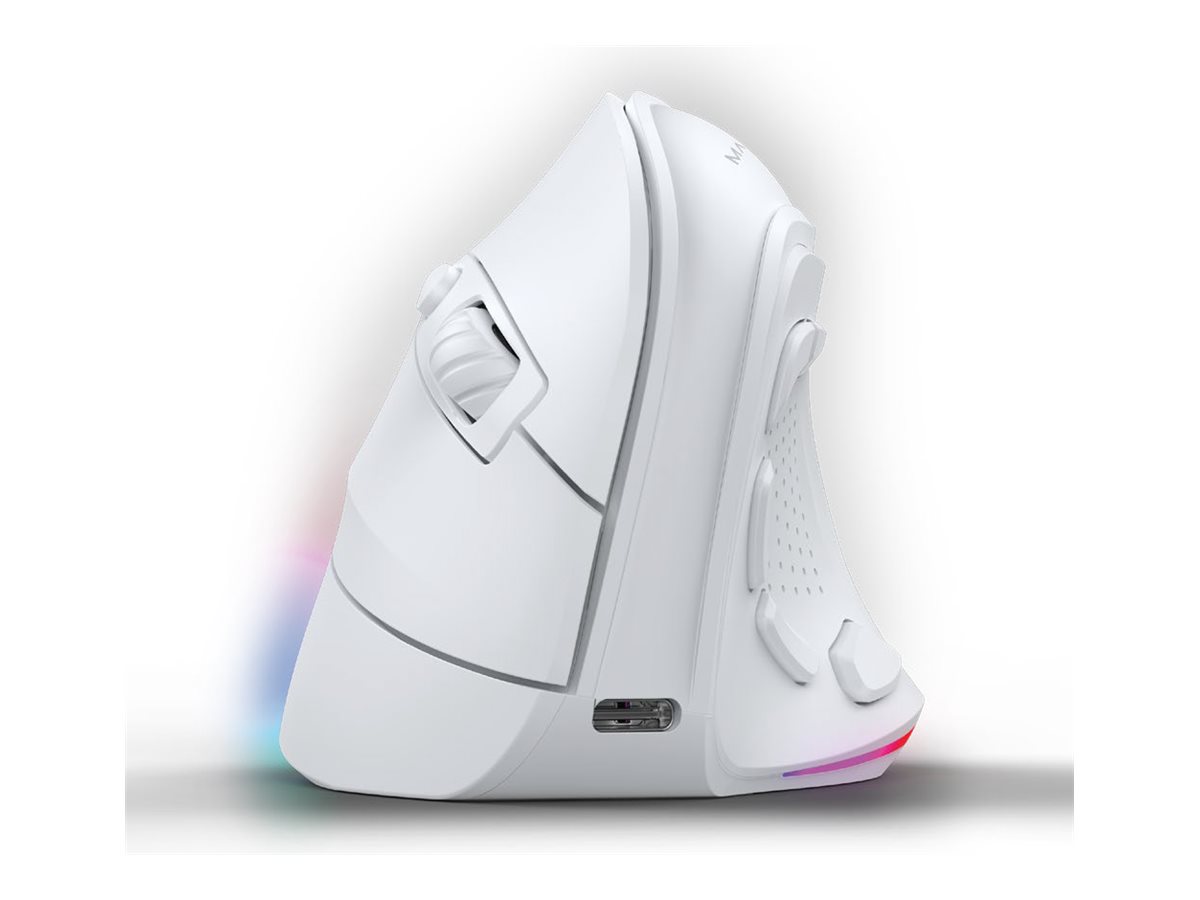Rato Vertical MARS GAMING MM-SK Ergonómico 9 Botões Bluetooth Branco - Imagem 1