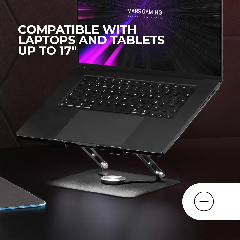 Suporte Portátil MARS GAMING MA-RSN Ergonómico 17" Preto - Imagem 2