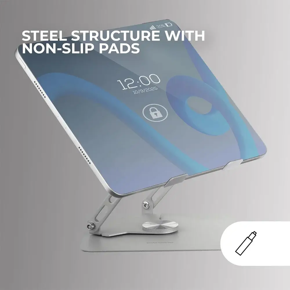 Suporte para Portátil MARS GAMING MA-RSN Ergonómico 17" Cinza Prateado - Imagem 5