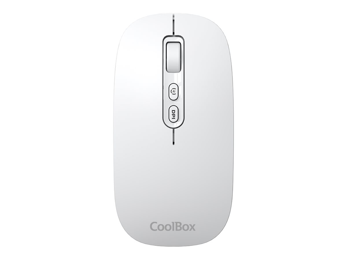 Rato CoolBox W02 Sem Fios Bluetooth Branco - Imagem 2