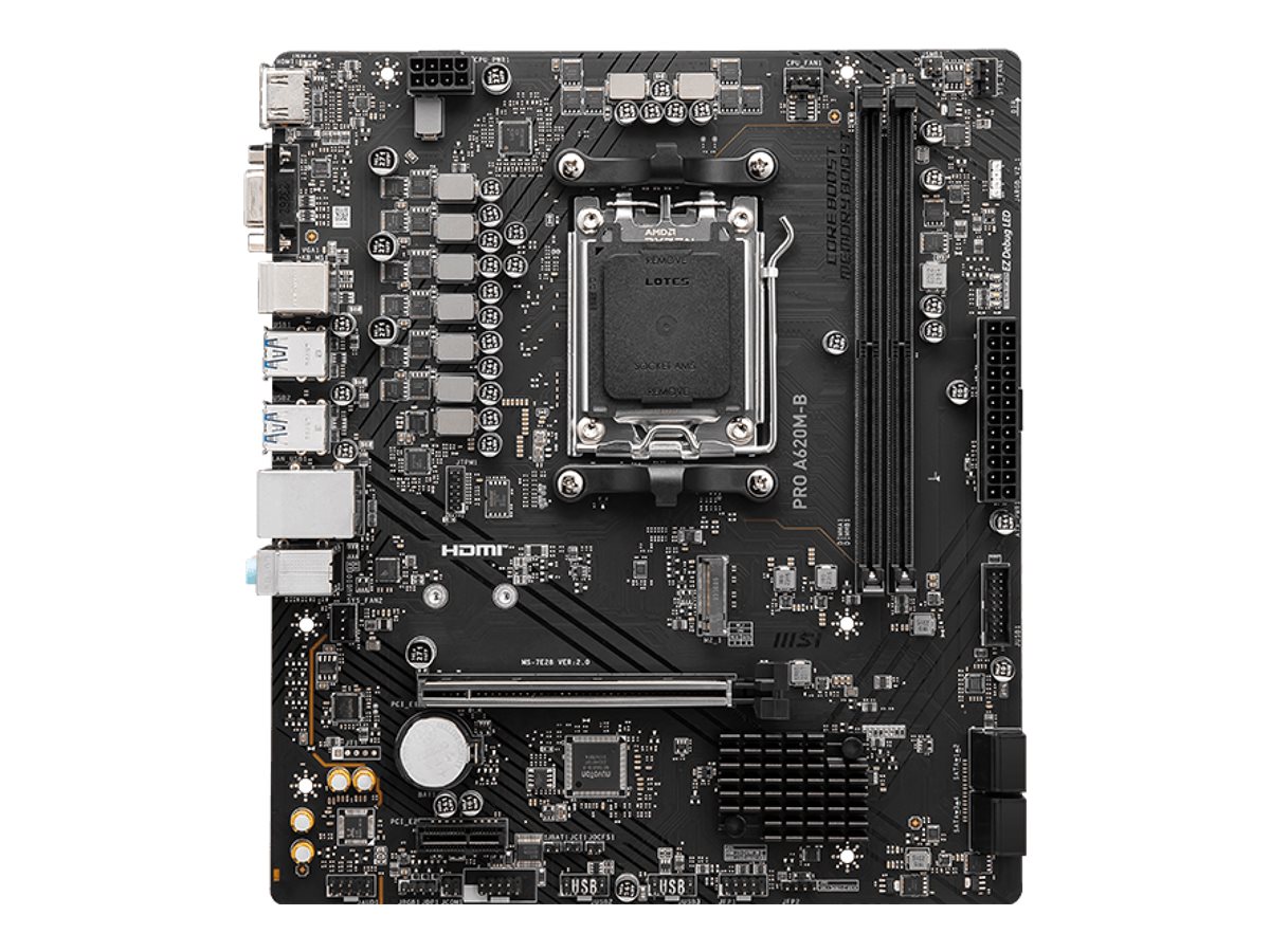 Motherboard MSI PRO A620M-B mATX AM5 - Imagem 1