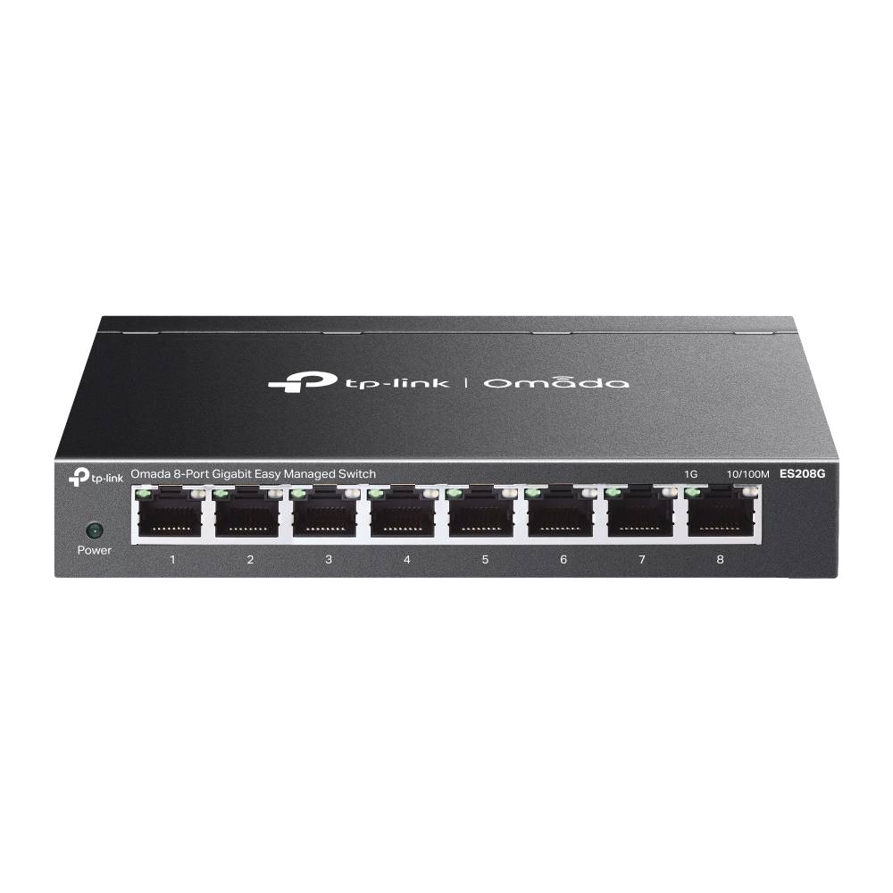 Switch Gerível TP-Link Omada ES208G 8 Portas Gigabit