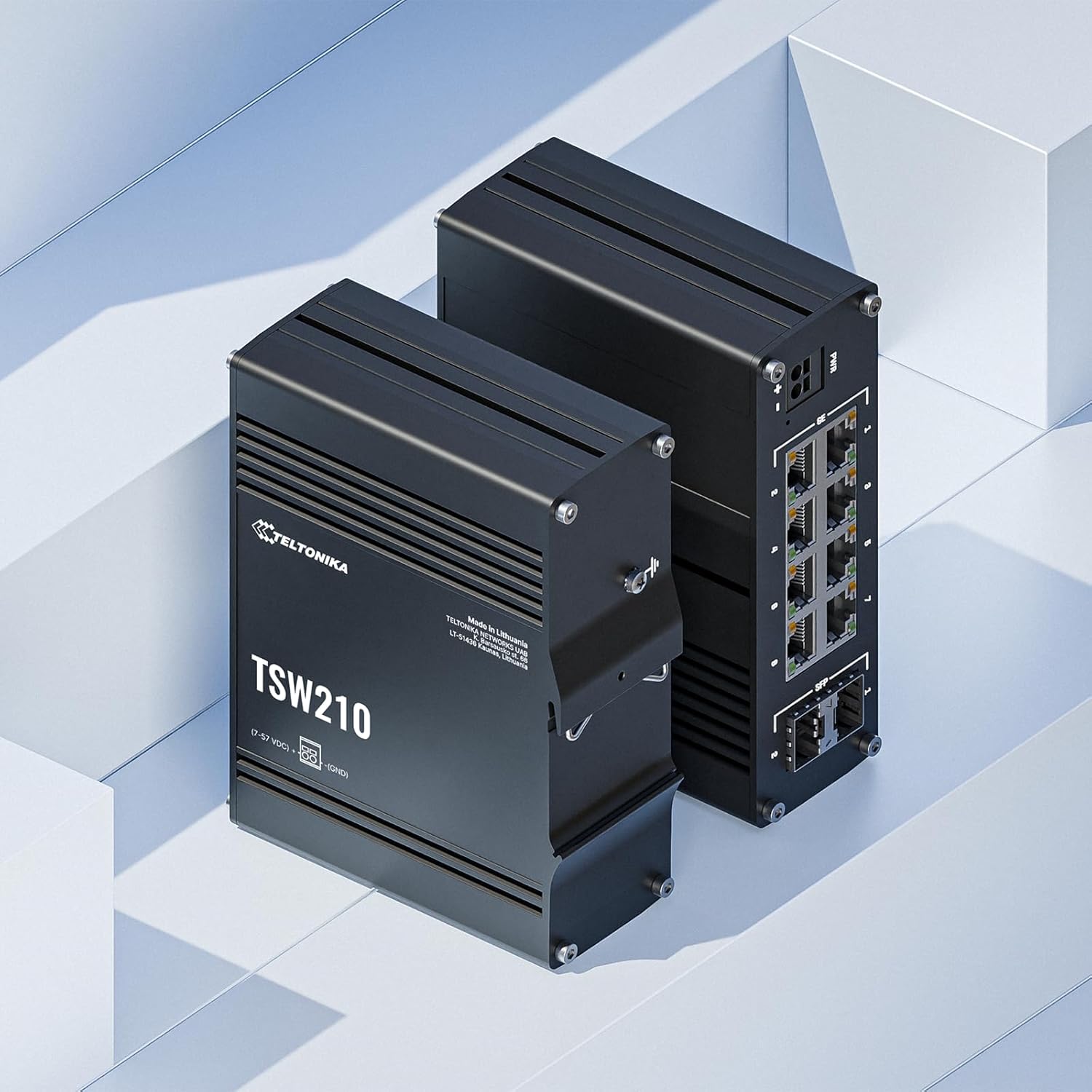 Switch Industrial Teltonika TSW210 Não Gerido 8 Portas Gigabit + 2 SFP Montagem Trilho DIN - Imagem 8