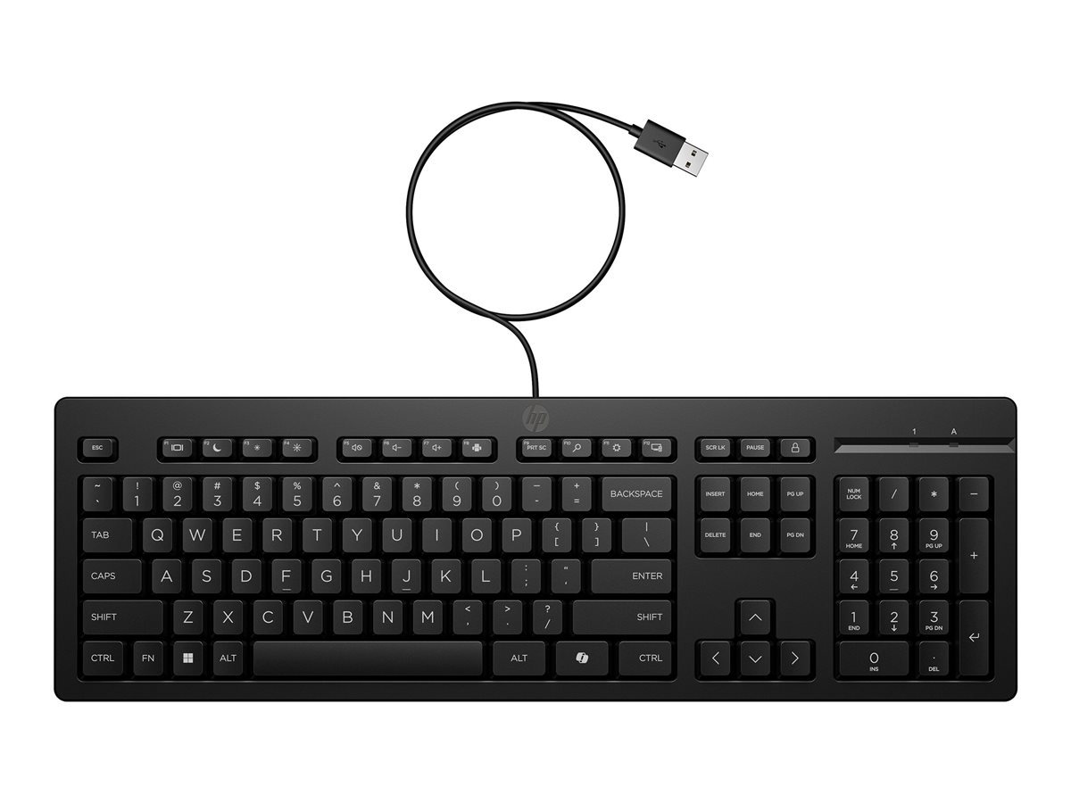 Teclado HP 125 G2 USB Português Preto - Imagem 8