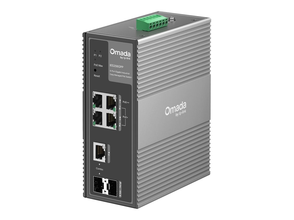 Switch Industrial Gerido TP-Link Omada IES206GPP PoE++ 120W