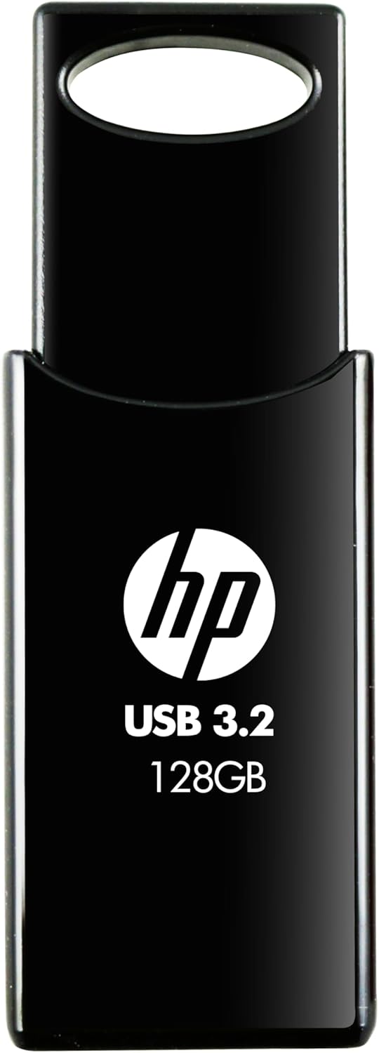 Pen Drive HP 712w 128GB USB 3.2 Preto - Imagem 1