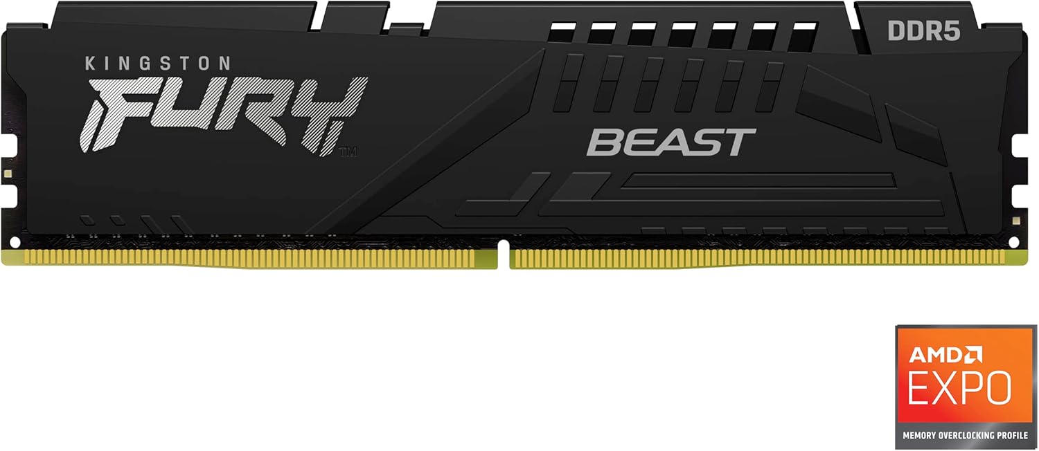 Memória RAM Kingston FURY Beast 32GB DDR5 5200MT/s CL40 DIMM Preto - Imagem 3