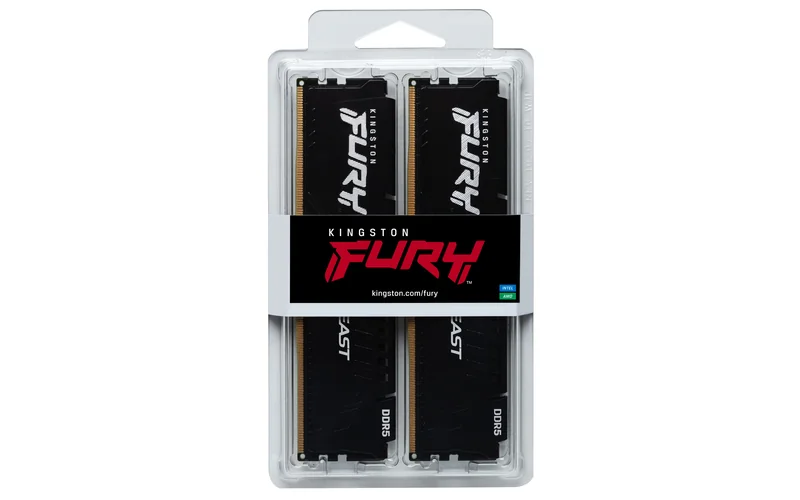 Memória RAM KINGSTON FURY Beast Black 64GB (2x32GB) DDR5 5200MT/s CL40 DIMM Kit de 2 - Imagem 5