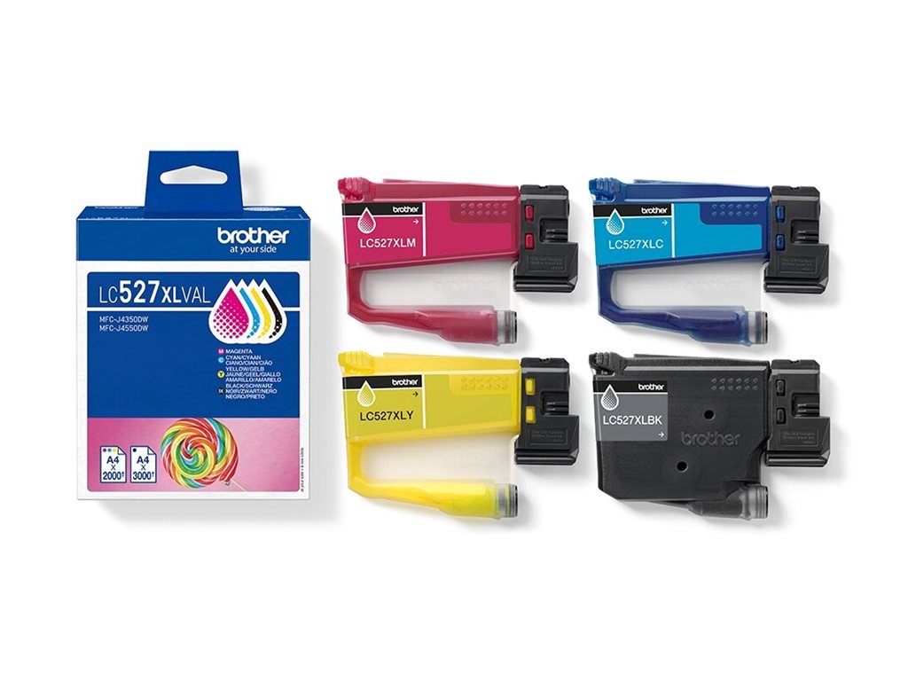 Pack Tinteiros Brother LC527XL 4 Cores Alto Rendimento - Imagem 5