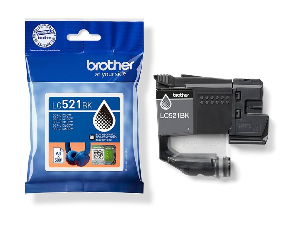 Tinteiro BROTHER LC521BK Preto Original Rendimento até 500 páginas - Imagem 5