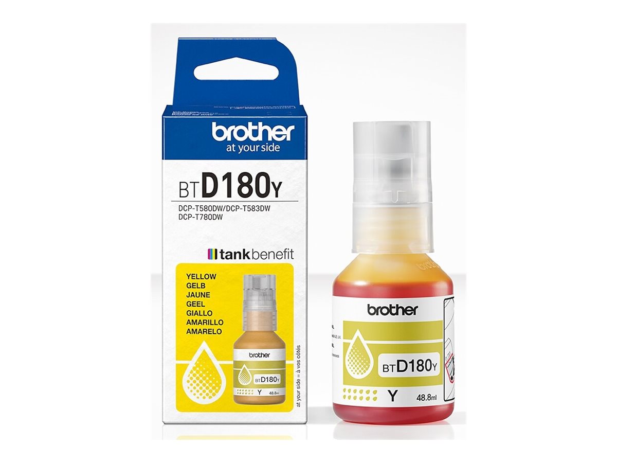 Recarga de Tinta BROTHER BTD180Y Amarelo Original 5.000 Páginas para DCP-T580DW - Imagem 2