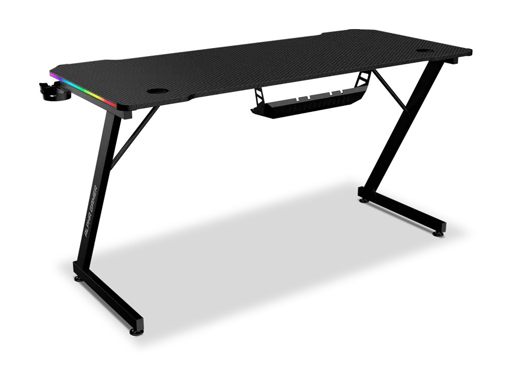 Secretária Alpha Gamer Gemina Retangular