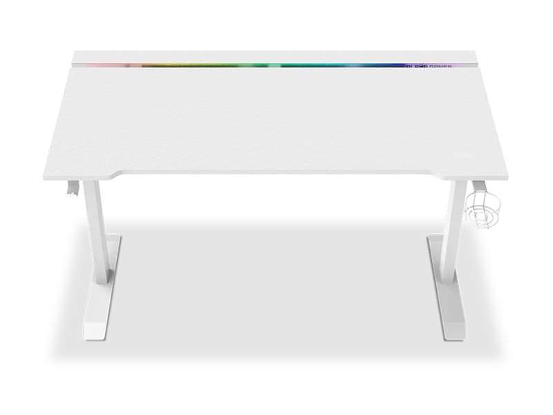Secretária Alpha Gamer Starla Retangular Branco
