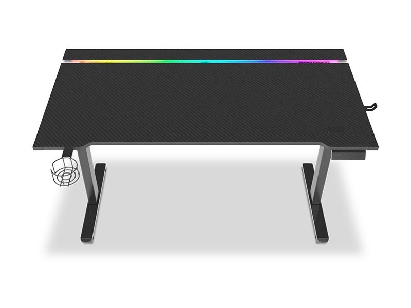 Secretária Alpha Gamer Zorya Altura Ajustável Elétrica Preto - Imagem 3