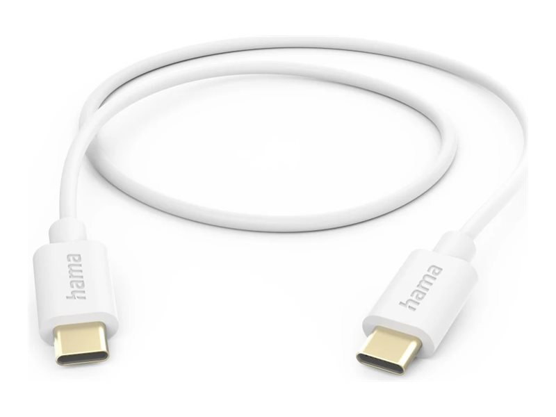 Cabo USB Hama USB-C para USB-C 1m Branco - Imagem 1