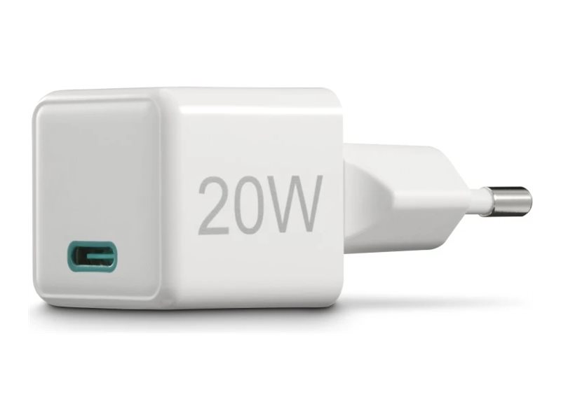 Adaptador Carregador Hama Mini 20W PD 3.0 USB-C Branco - Imagem 1