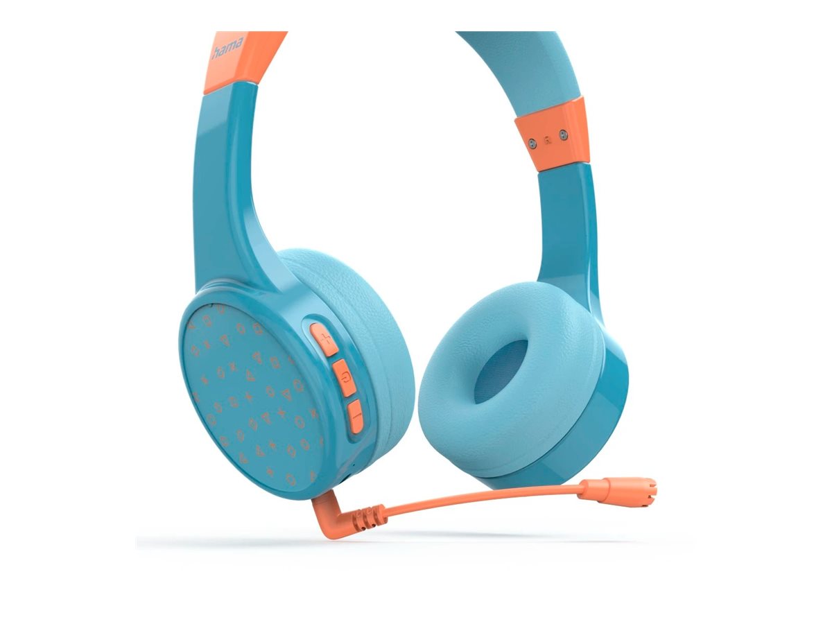 Auscultadores Hama Teens Guard II Bluetooth Microfone Azul Laranja - Imagem 4
