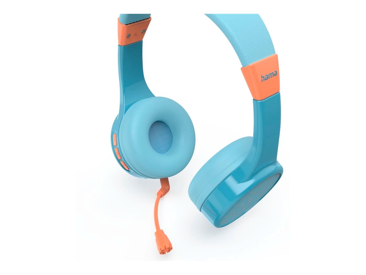 Auscultadores Hama Teens Guard II Bluetooth Microfone Azul Laranja - Imagem 2