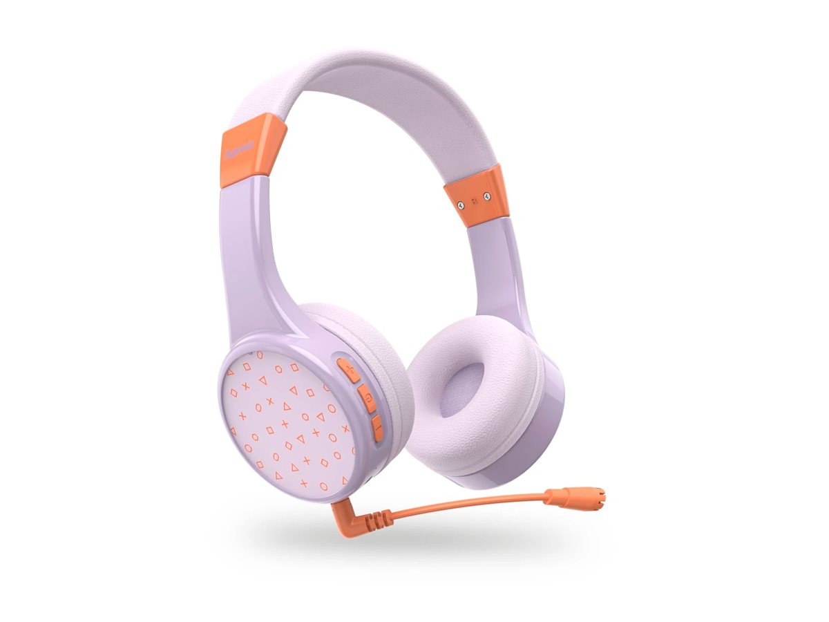 Auscultadores On-Ear Hama Teens Guard II Bluetooth Microfone Laranja Lilás - Imagem 8
