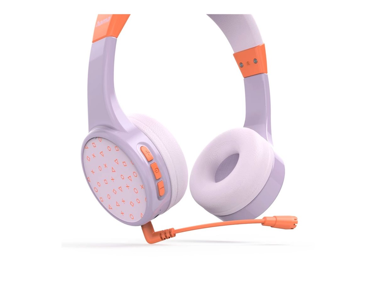 Auscultadores On-Ear Hama Teens Guard II Bluetooth Microfone Laranja Lilás - Imagem 4