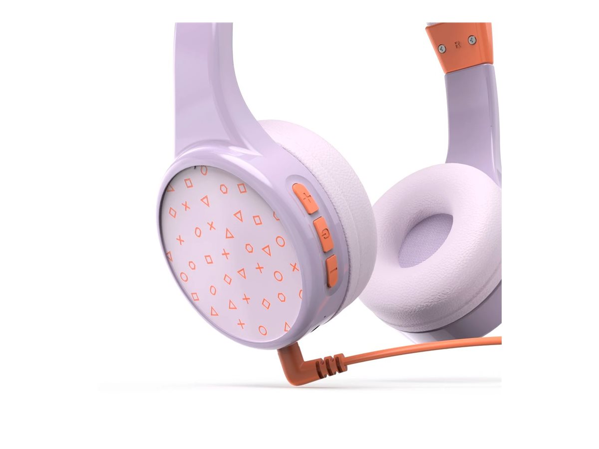 Auscultadores On-Ear Hama Teens Guard II Bluetooth Microfone Laranja Lilás - Imagem 2