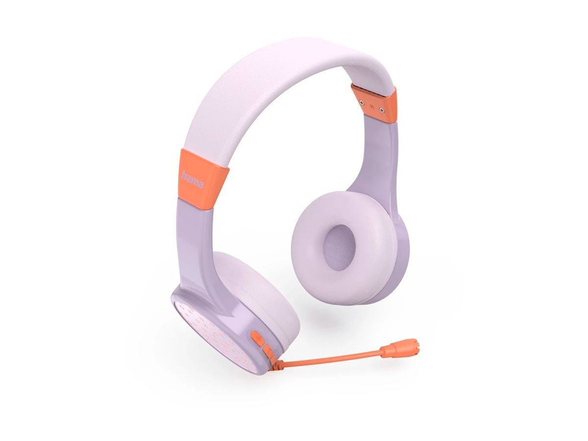 Auscultadores On-Ear Hama Teens Guard II Bluetooth Microfone Laranja Lilás - Imagem 6