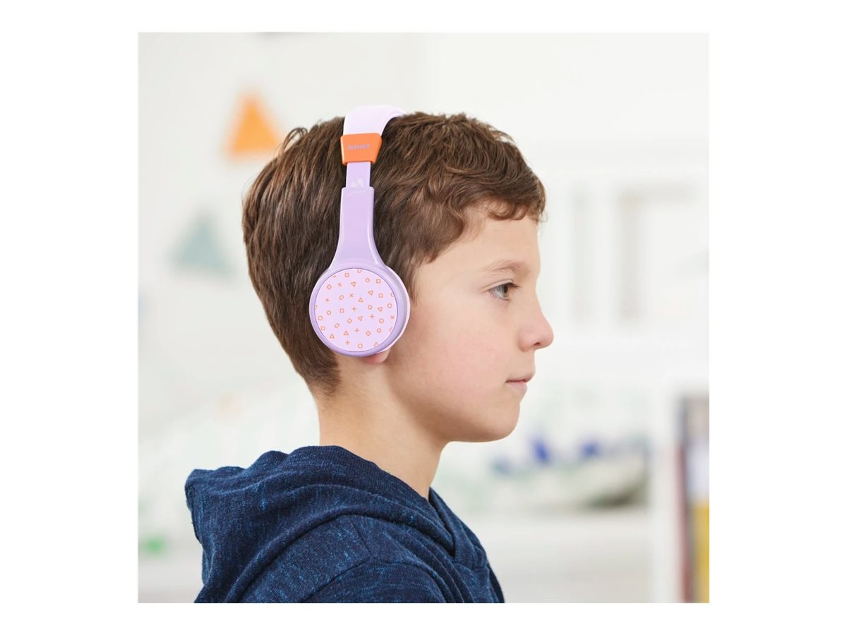Auscultadores On-Ear Hama Teens Guard II Bluetooth Microfone Laranja Lilás - Imagem 10