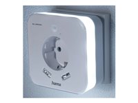 Adaptador Tomada Hama Sensor Movimento Luz Noturna LED 3680W Branco