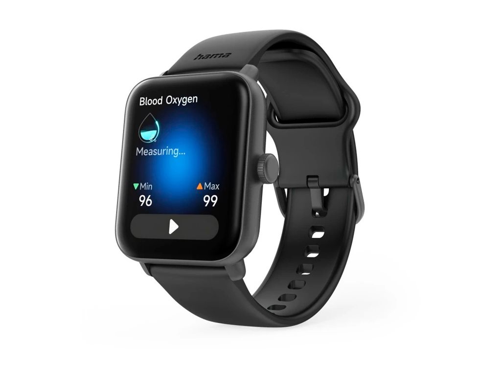 Relógio Inteligente Hama 6010 1.65" Bluetooth Preto Bracelete Silicone - Imagem 2