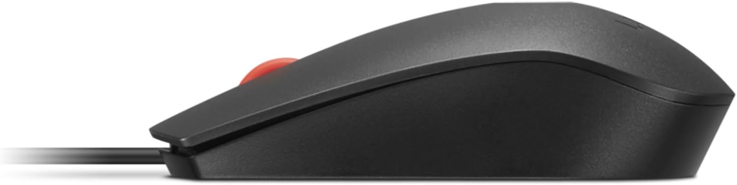 Rato Óptico Lenovo Fingerprint Biometric USB Mouse Gen 3 com Sensor Biométrico 3 Botões USB Preto e Vermelho - Imagem 9
