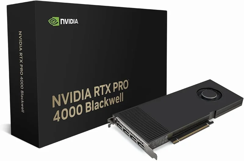 Placa Gráfica PNY NVIDIA RTX PRO 4000 Blackwell 24GB GDDR7 ECC OEM 4x DisplayPort - Imagem 1