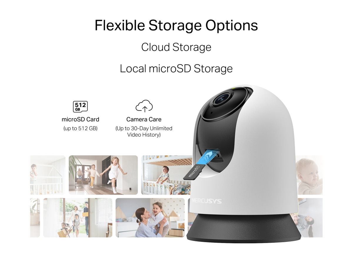 Câmara Vigilância Mercusys MC210 2K Wi-Fi Pan Tilt Áudio - Imagem 4
