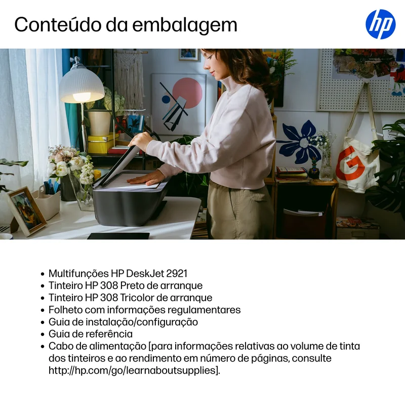 Impressora Multifunções HP DeskJet 2921 All-in-One - Imagem 14