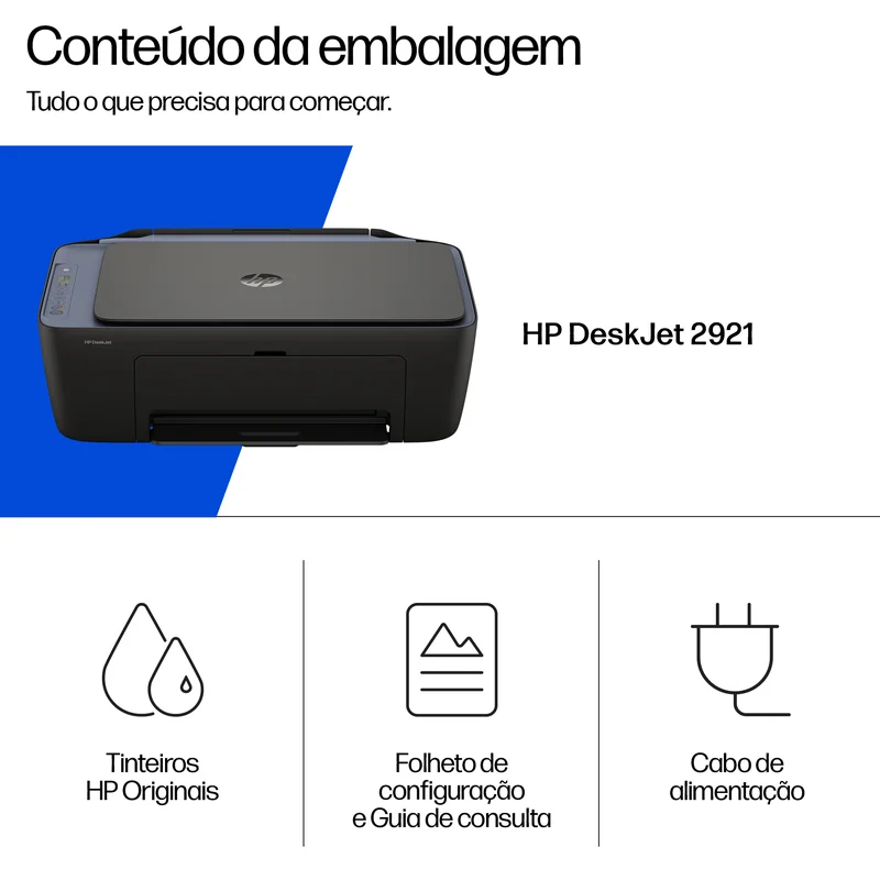 Impressora Multifunções HP DeskJet 2921 All-in-One - Imagem 5