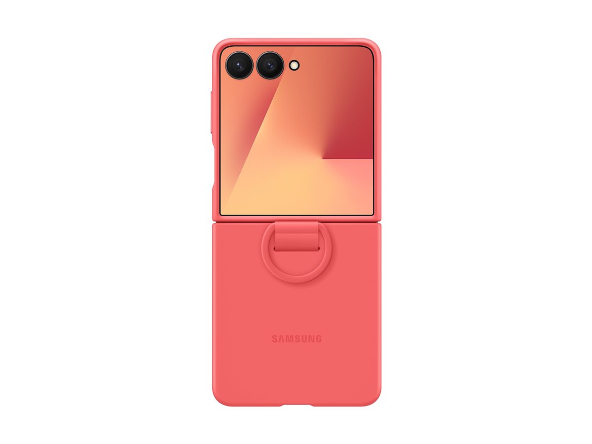 Capa Samsung EF PF766 Silicone Campainha Coral - Imagem 5