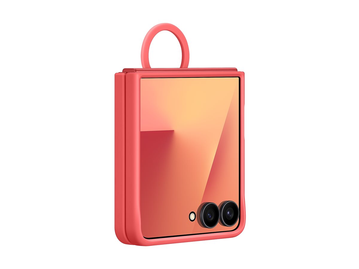 Capa Samsung EF PF766 Silicone Campainha Coral - Imagem 6