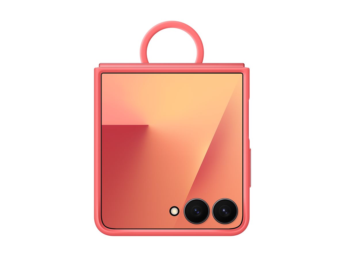 Capa Samsung EF PF766 Silicone Campainha Coral - Imagem 4