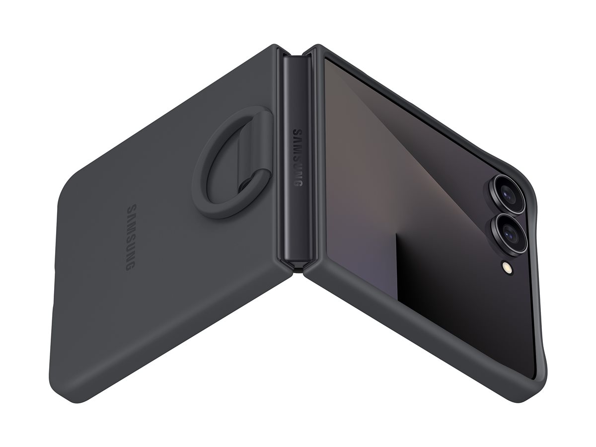 Capa Silicone Samsung EF PF766 Com Anel Preto - Imagem 5