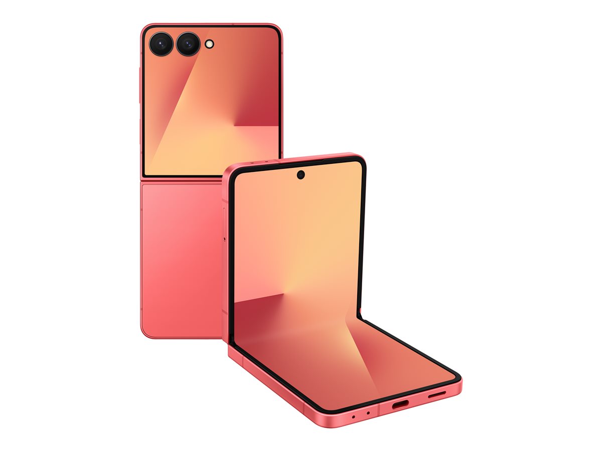 Smartphone Samsung Galaxy Z Flip7 5G 12GB 256GB Vermelho Coral - Imagem 1