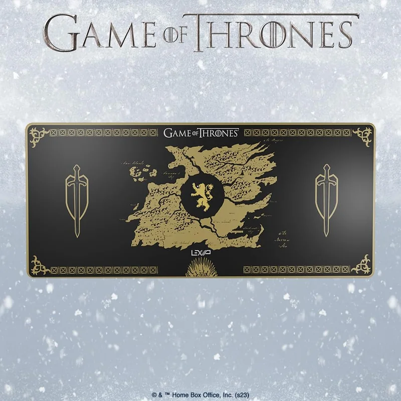 Tapete de Rato Lexip Game of Thrones Lannister Edition XXL Preto - Imagem 6
