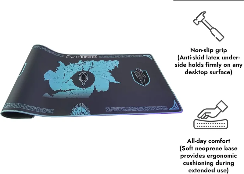 Tapete de Rato Lexip X Tsume Game of Thrones Night King XXL - Imagem 2