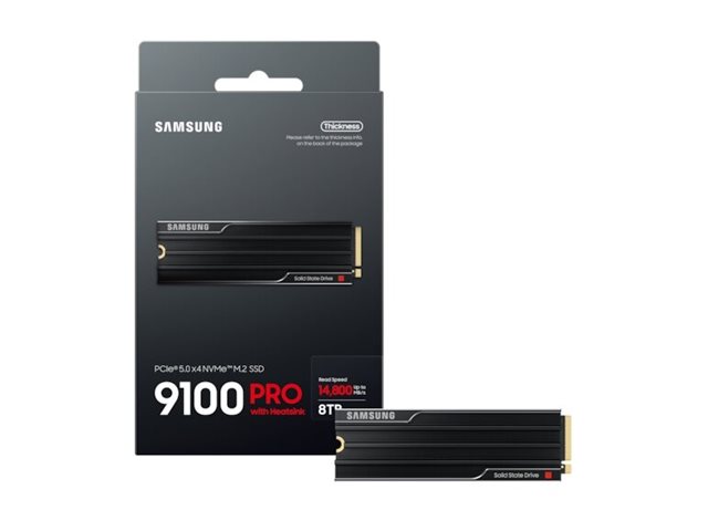 SSD Interno SAMSUNG 9100 PRO 8TB M.2 PCIe Gen 5.0 x2 NVMe Dissipador 14.800/13.400 MB/s Gaming - Imagem 5