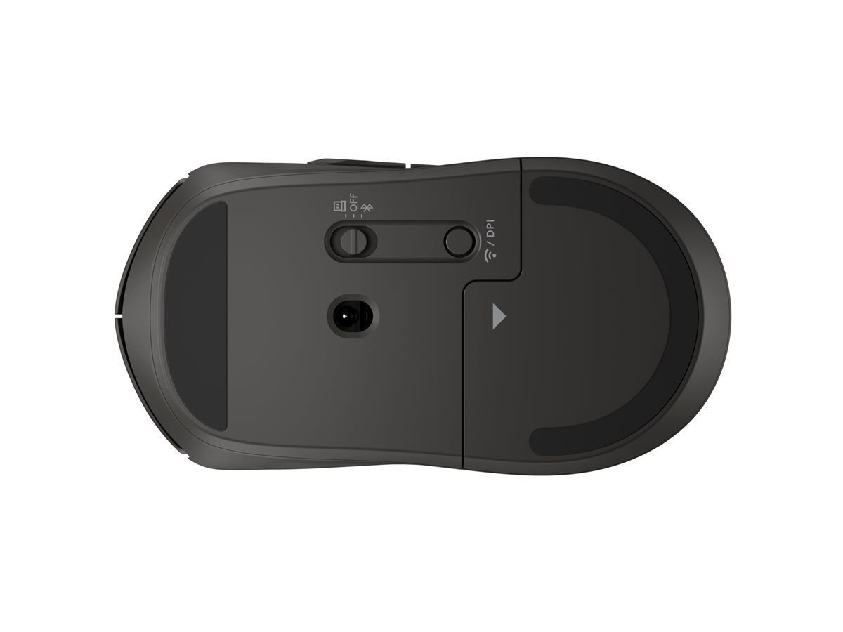 Rato Sem Fios HP 405 Silencioso Ambidestro Bluetooth 5.2 e 2.4 GHz com Receptor USB Preto - Imagem 6