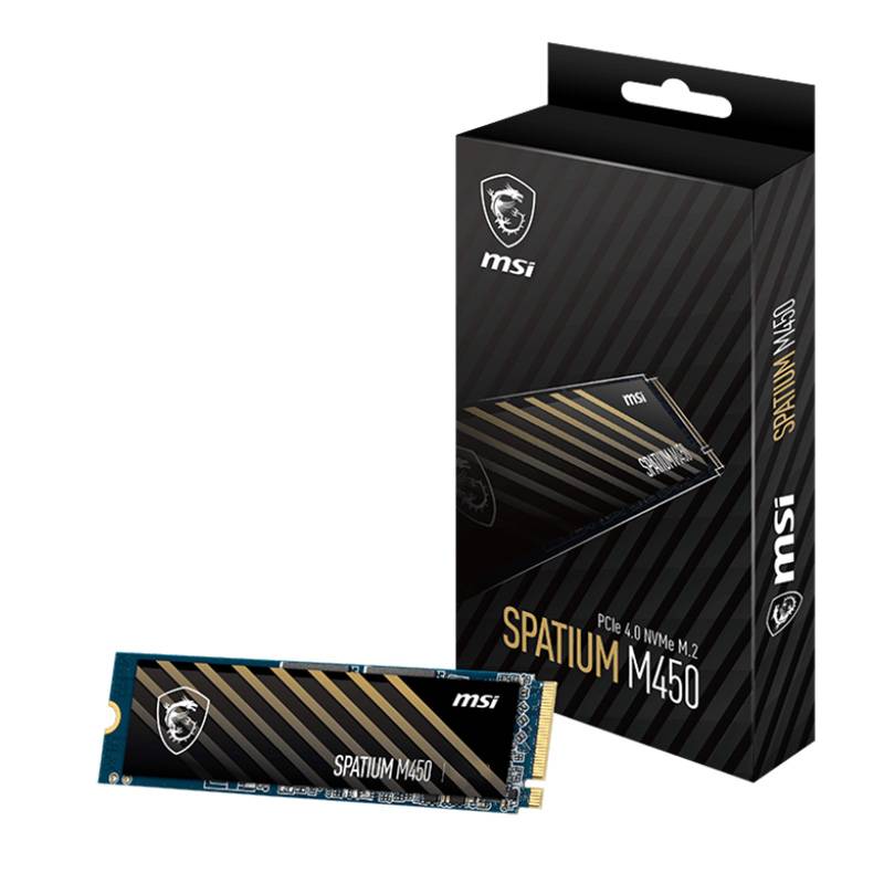 MSI SSD M.2 PCIe 4.0 500GB SPATIUM M450 V1 - Imagem 1