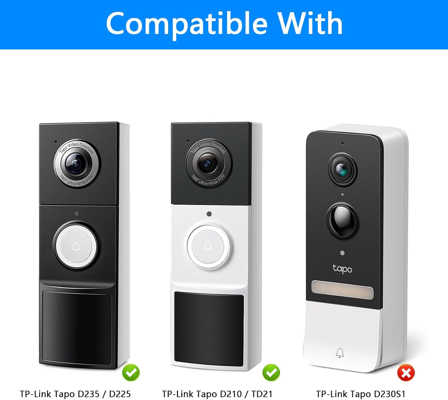 Campainha com Vídeo TP-LINK Tapo TD21 V1.6 Sem Fios com Sensor de Movimento Wi-Fi 2.4GHz e Chime Incluído Branca - Imagem 3