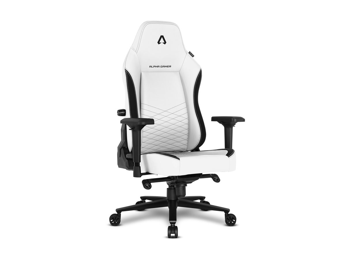 Cadeira Gaming Alpha Gamer Alegra V2 PU Preto Branco - Imagem 5
